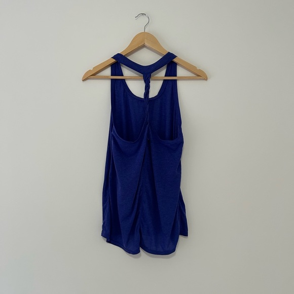 Gap Fit EUC Twist back Tank Top Blue Size S - Picture 2 of 4